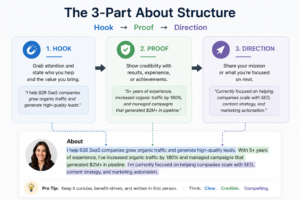 LinkedIn About section structure for recruiters
