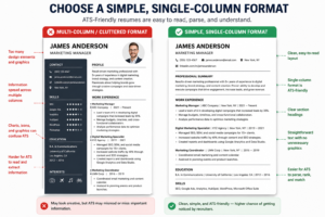 Simple, Single-Column Format