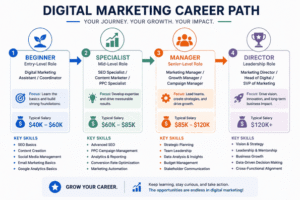 digital marketing career path progression
